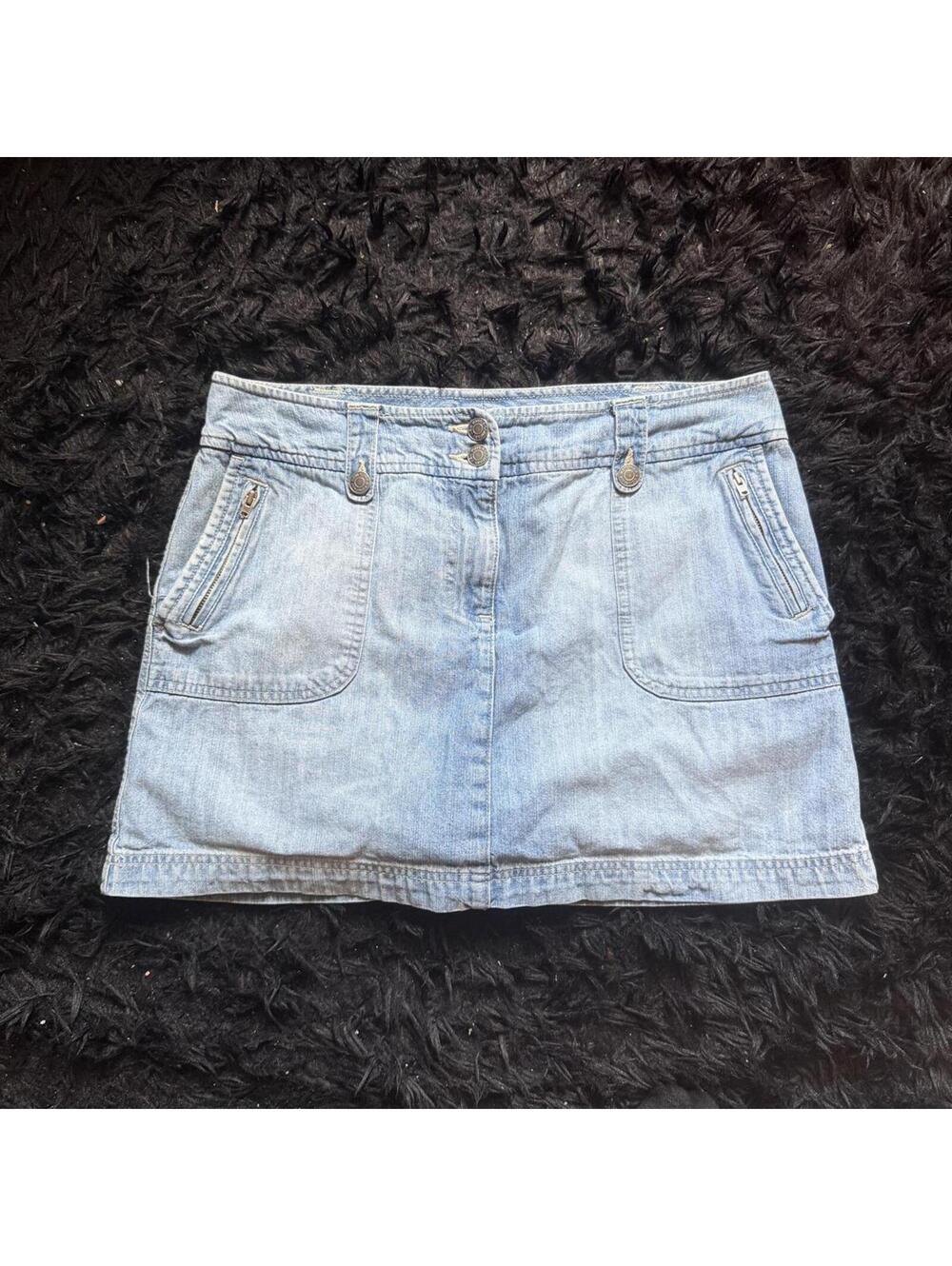 New York & Company denim mini skirt